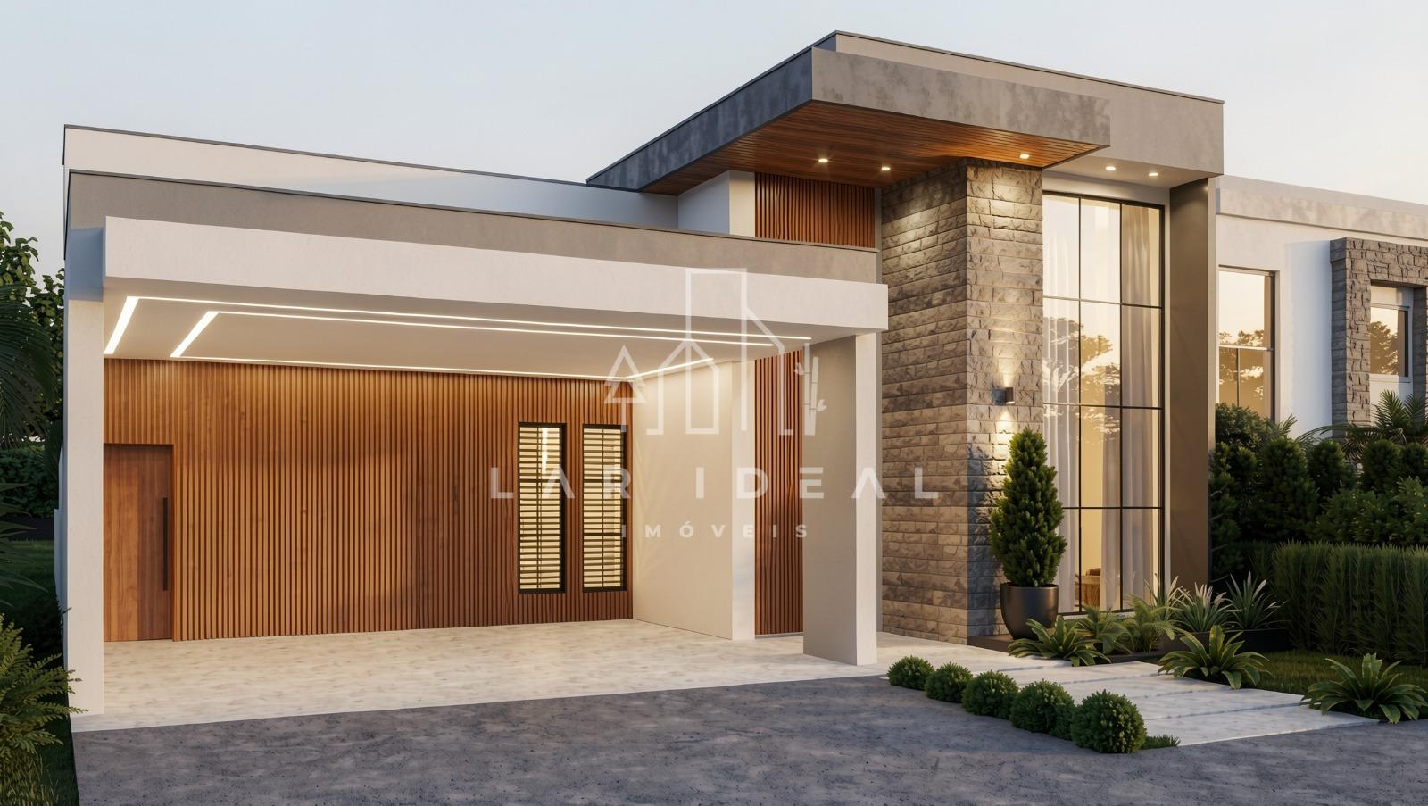 Belissima casa em construção no Condominio Vila A Park, com 3 suites e piscina