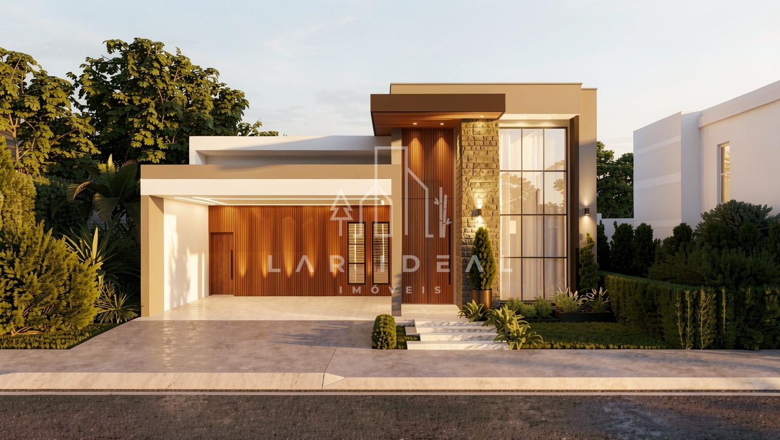 Belissima casa em construção no Condominio Vila A Park, com 3 suites e piscina