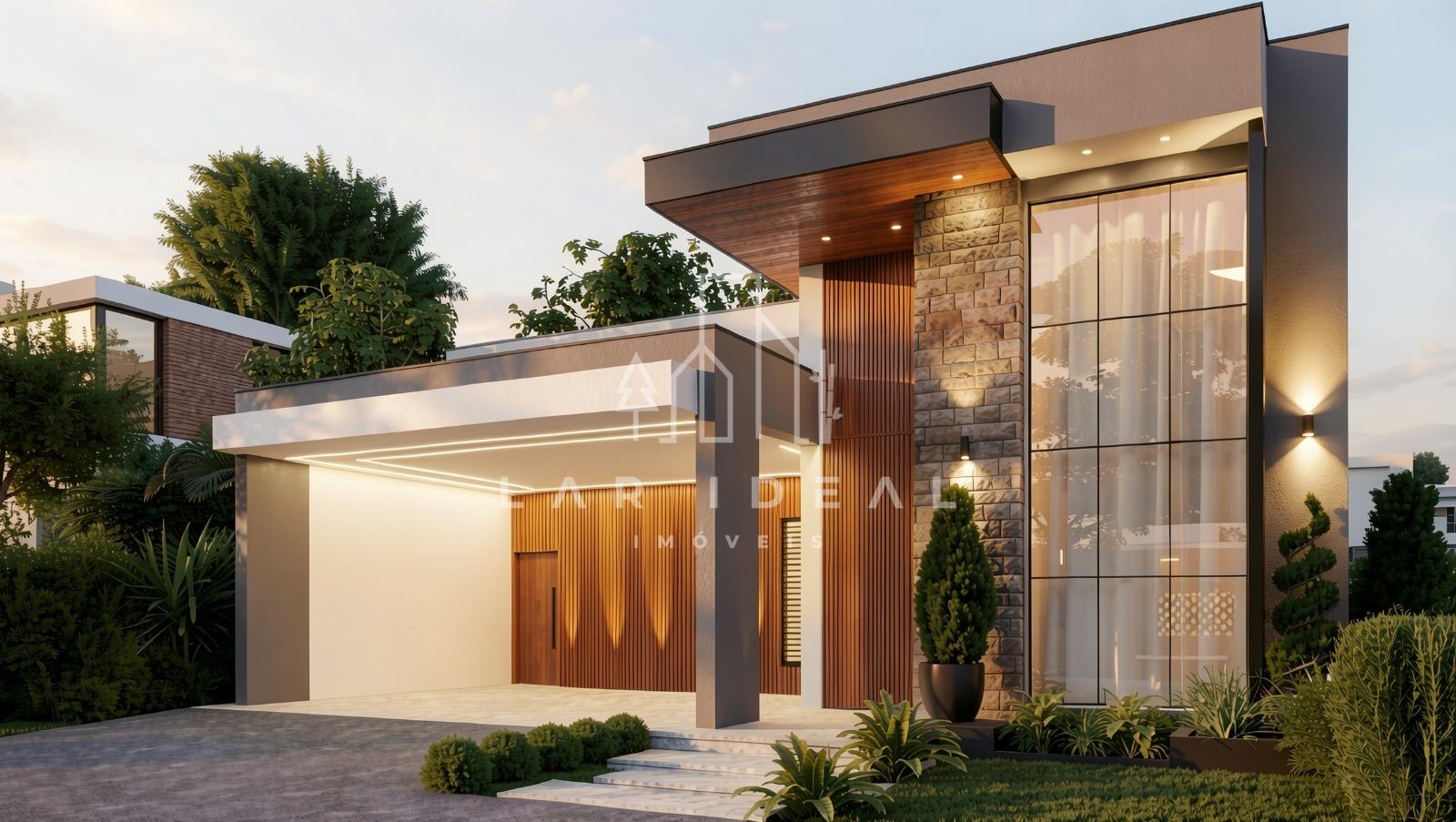 Belissima casa em construção no Condominio Vila A Park, com 3 suites e piscina
