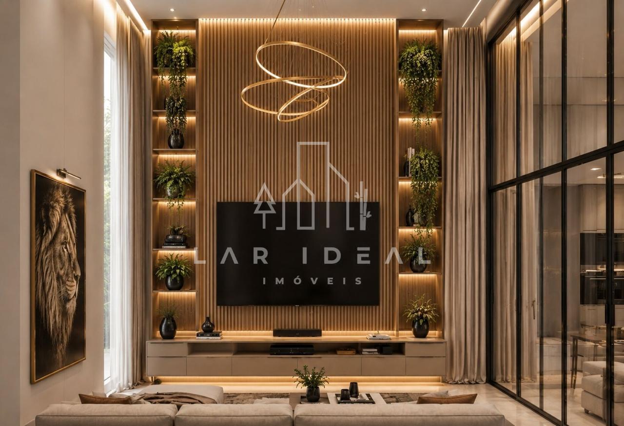 Alto Padrão no Condomínio Safira, com 3 Suítes e espaço gourmet com piscina