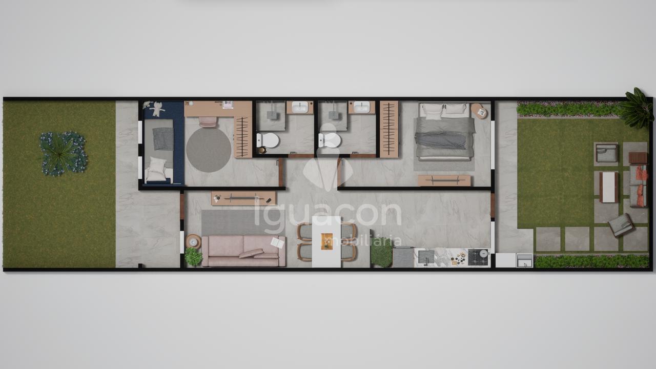 Casas com 02 Dormitórios sendo 01 Suite  á venda no Jardim Guarapuava