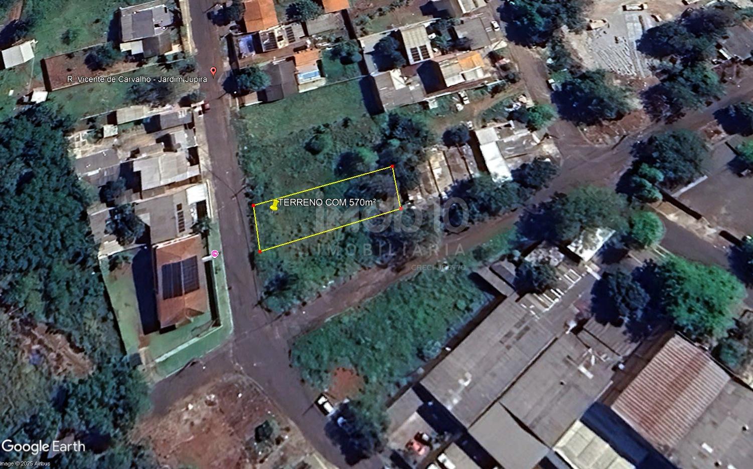 TERRENO A VENDA SUB ESQUINA COM 570 m2  JARDIM JUPIRA EM FOZ DO IGUAÇU PR