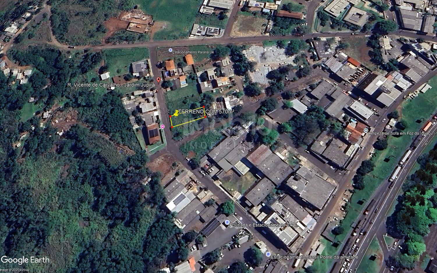 TERRENO A VENDA SUB ESQUINA COM 570 m2  JARDIM JUPIRA EM FOZ DO IGUAÇU PR