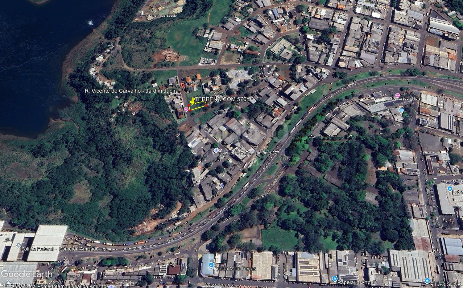 TERRENO A VENDA SUB ESQUINA COM 570 m2  JARDIM JUPIRA EM FOZ DO IGUAÇU PR