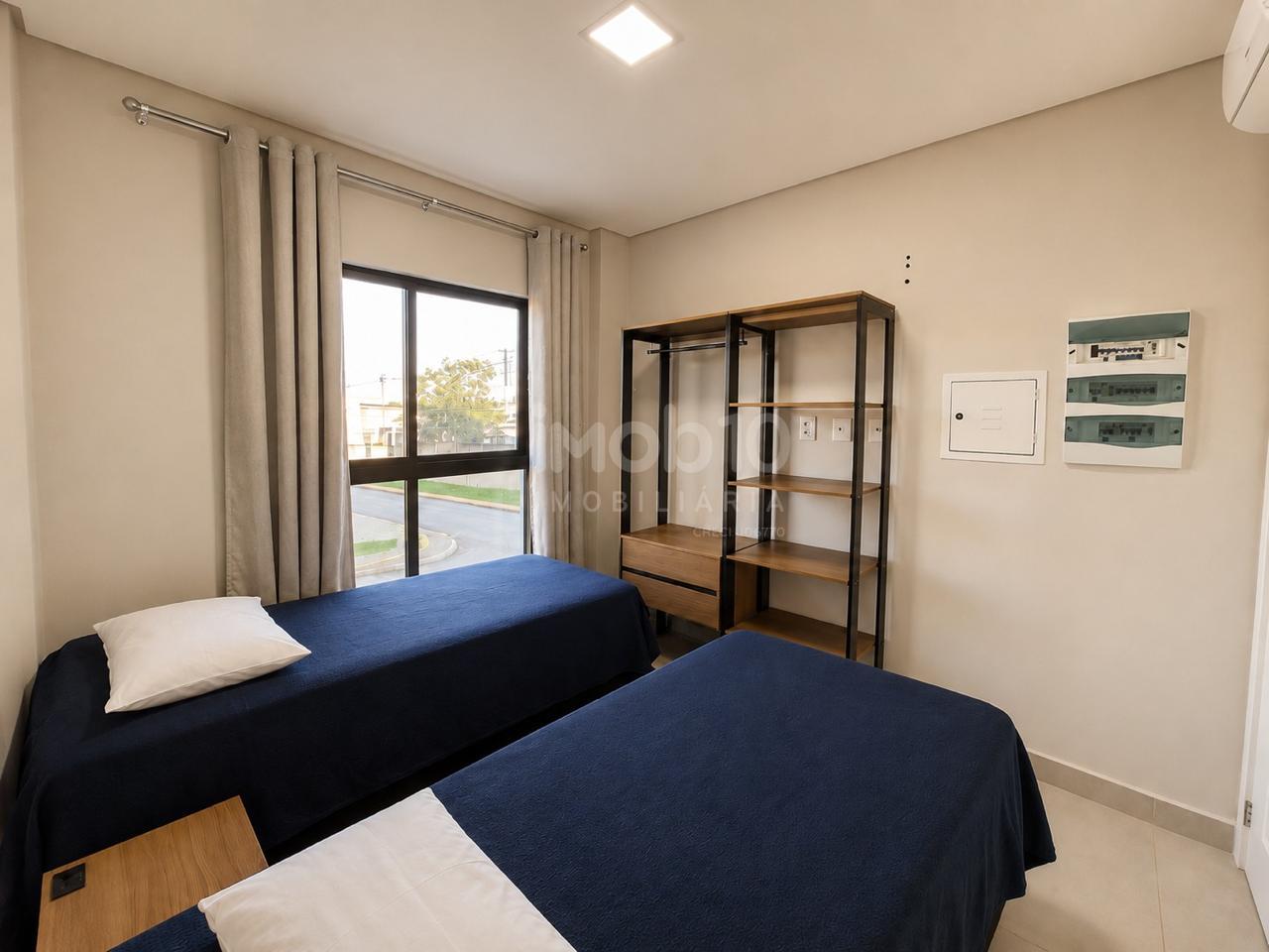 APARTAMENTO PARA ALUGAR MOBILIADO EDIF. RESIDENCIAL TORINO, 1 SUITE + UM QUARTO