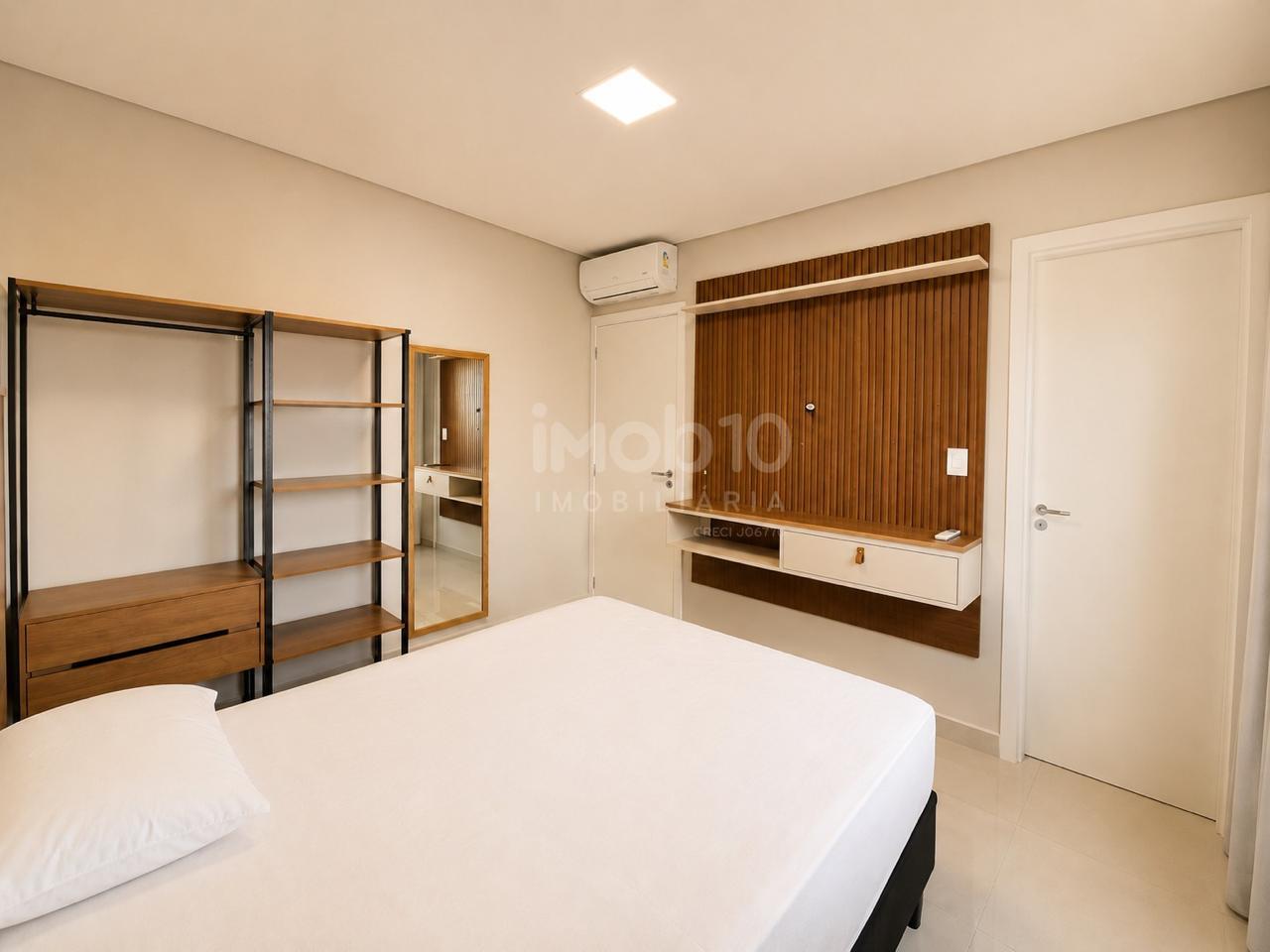 APARTAMENTO PARA ALUGAR MOBILIADO EDIF. RESIDENCIAL TORINO, 1 SUITE + UM QUARTO