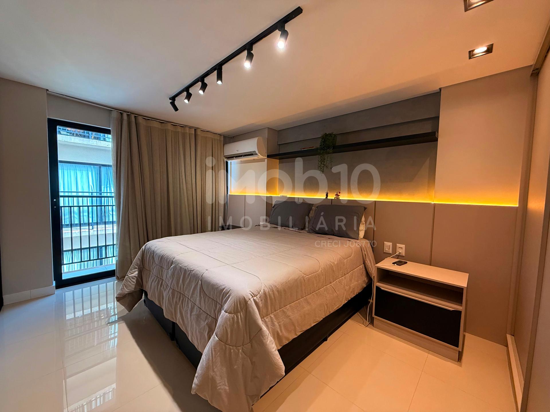 APARTAMENTO A VENDA DE 01 QUARTO MOBILIADO NO ED RIVERSIDE RESIDENCE