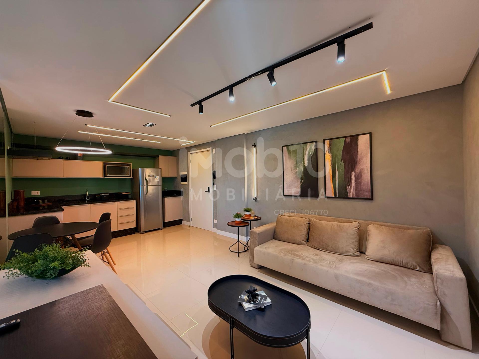 APARTAMENTO A VENDA DE 01 QUARTO MOBILIADO NO ED RIVERSIDE RESIDENCE