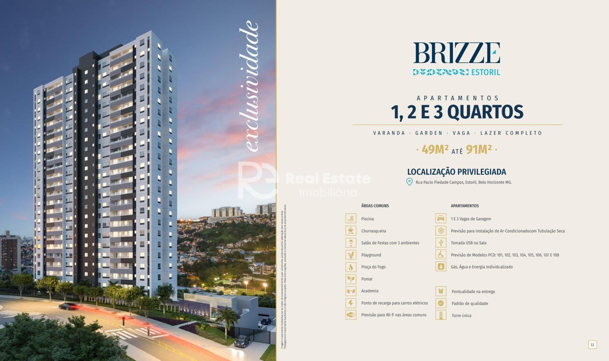 Brizze Estoril | 2 e 3 Quartos | Bairro Estoril em Belo Horizo...