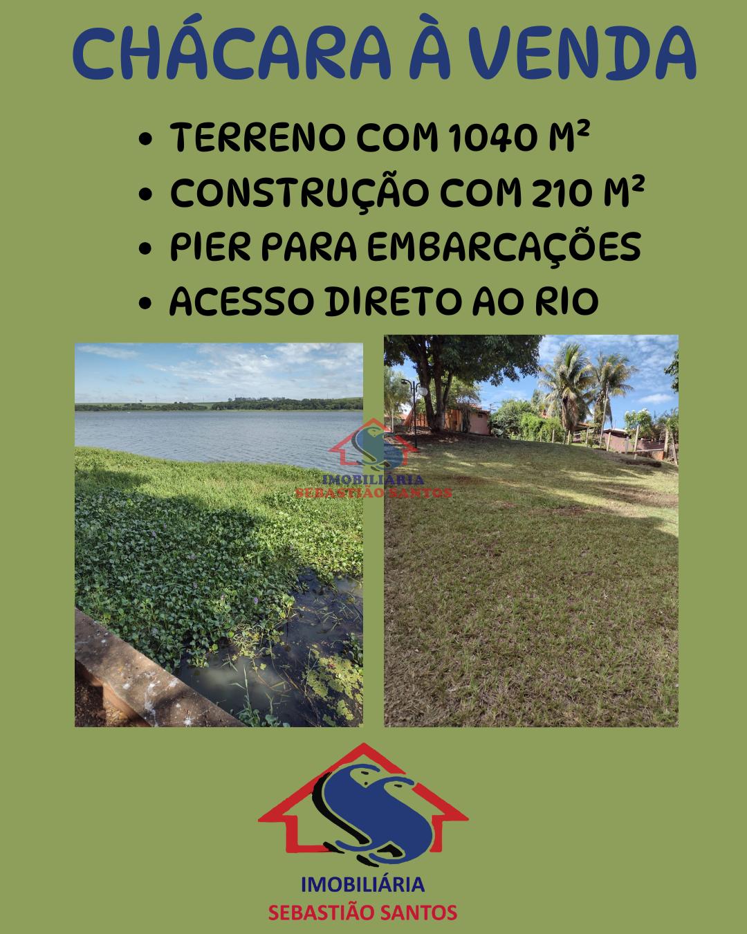 Chácara à venda as margens do Rio Paranapanema, Quebra-Canoas,...