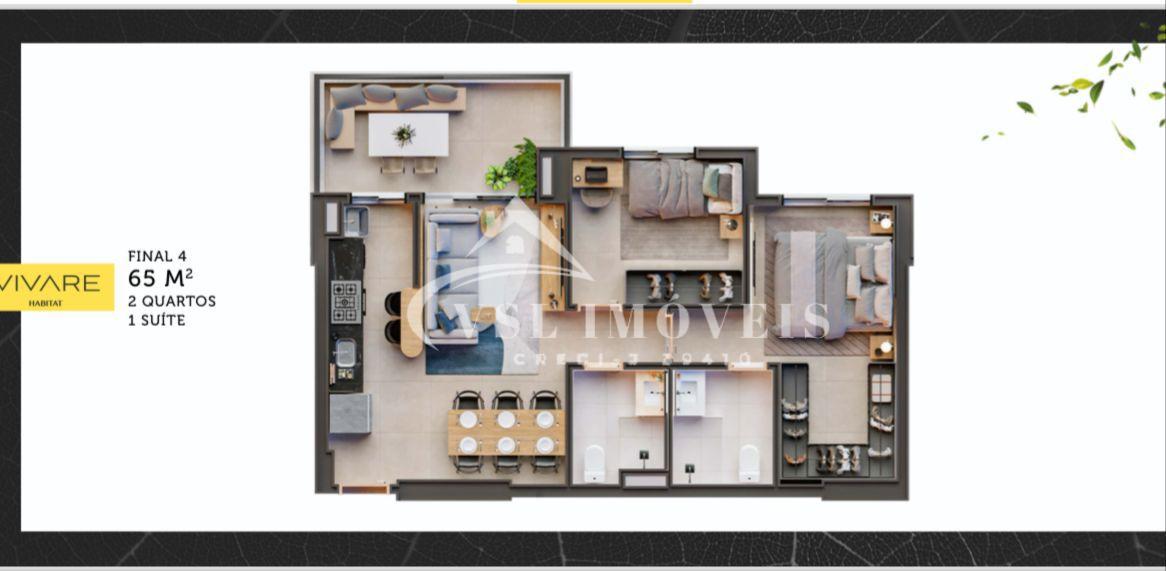 Apartamento com 2 dormitórios à venda, Interlagos, RIO VERDE - GO
