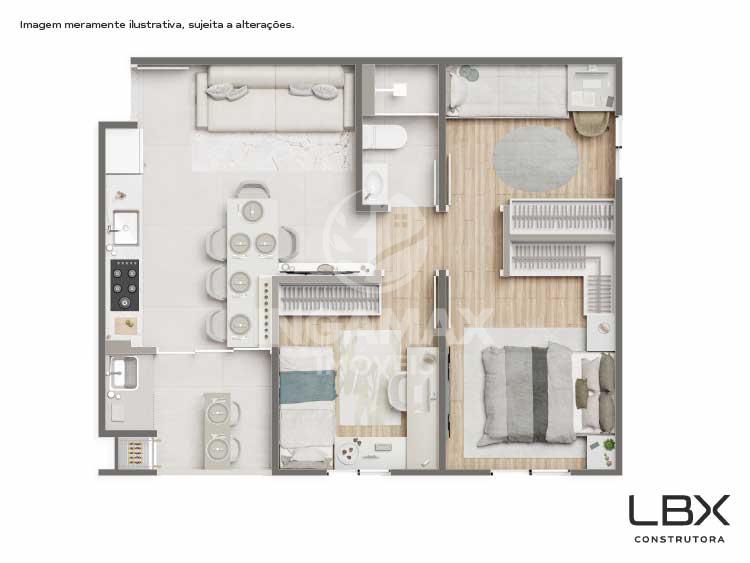 Apartamento ? venda, PARQUE INDUSTRIAL, MARINGA - PR