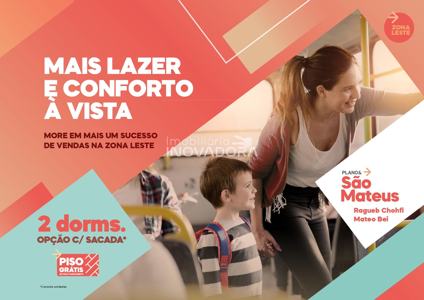 APTO 2 DORMS OP??O C  SACADA - MORE PR?X. AO TERMINAL S?O MATEUS