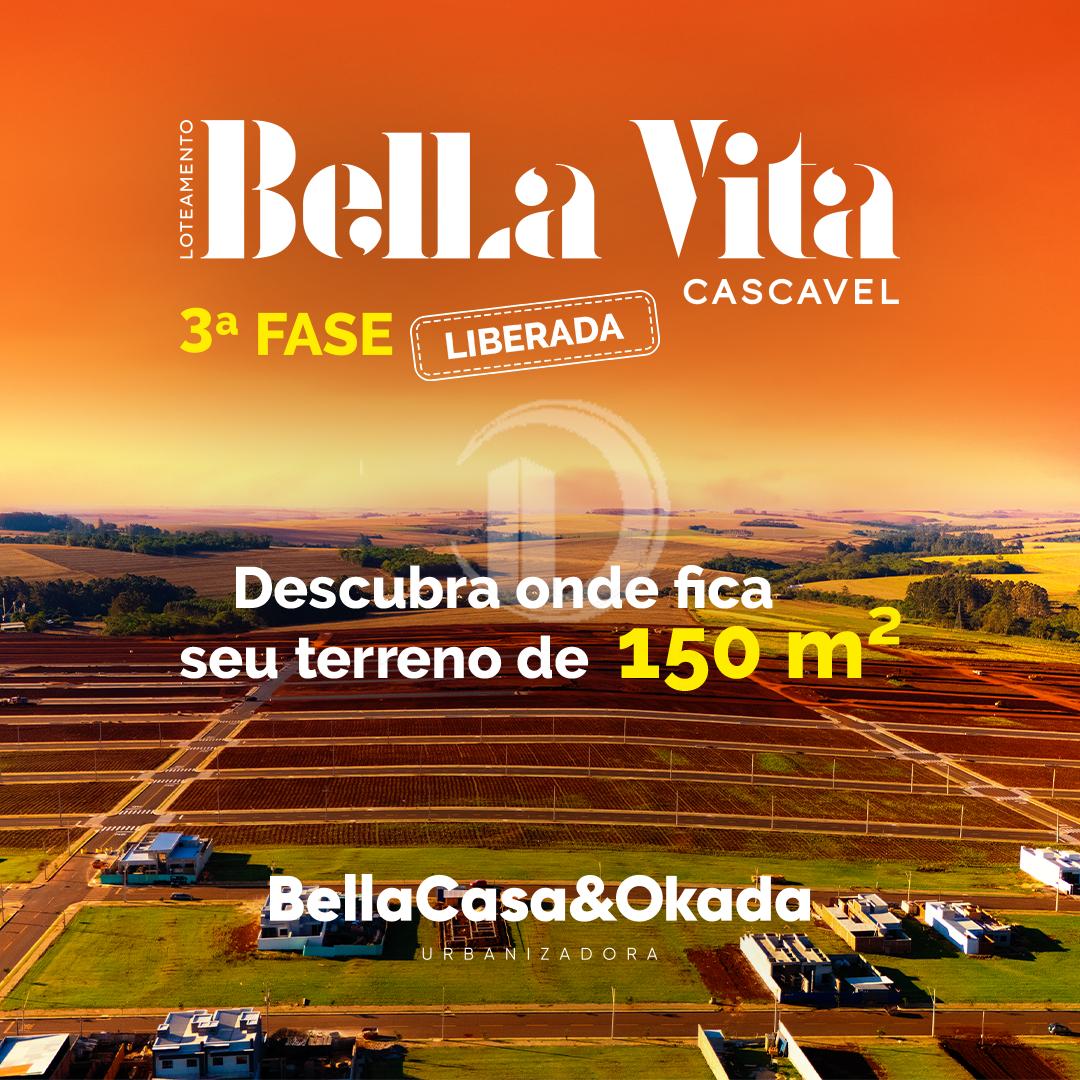 LOTE ? VENDA - 256,63 M  - LOTEAMENTO BELLA VITA - ACESSO R?PI...