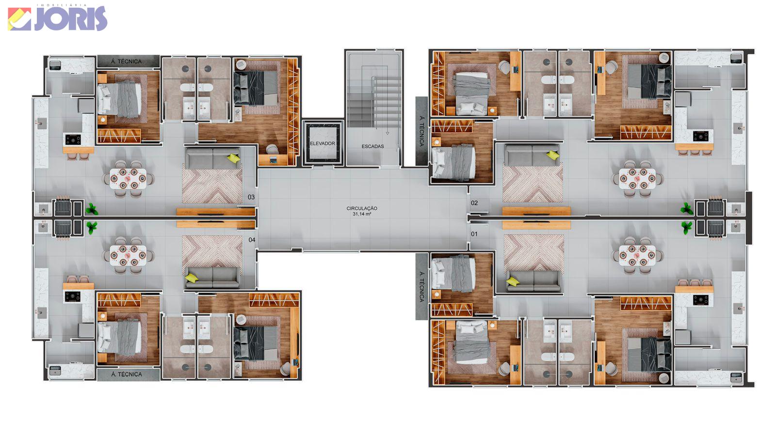 Apartamento - Ed. Res. Alphaville