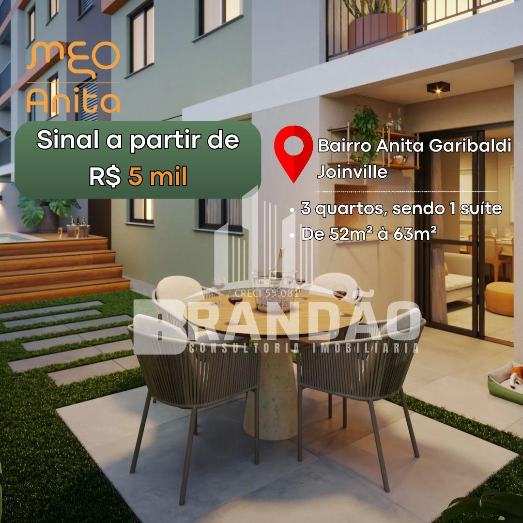 Apartamento com suíte no bairro Anita Garibaldi, JOINVILLE - SC
