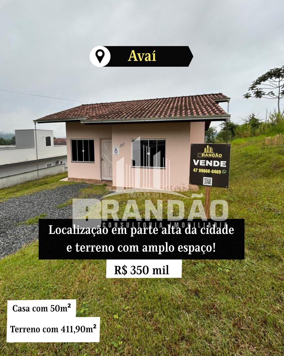 Casa à venda em parte alta do Bairro Avaí em Guaramirim