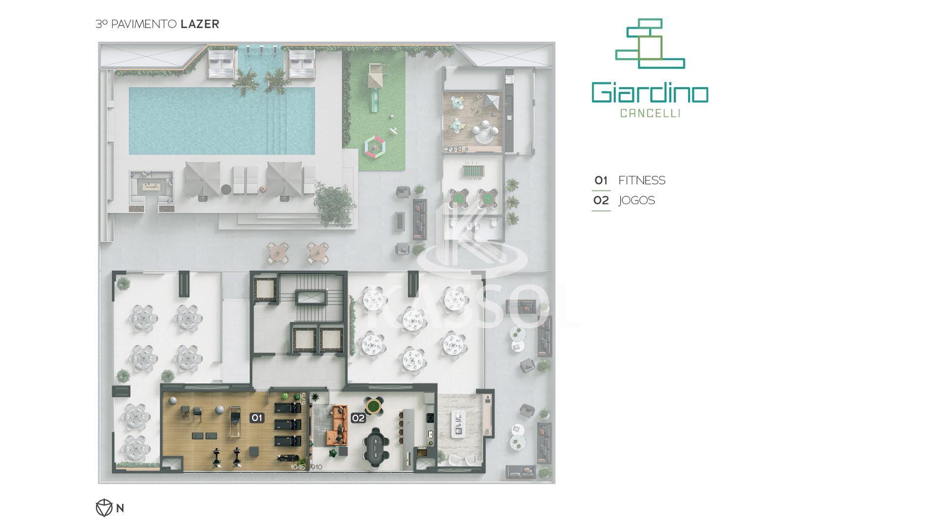 APARTAMENOT ALTO PADRO C/03 SUITES, ED GIARDINO, CANCELLI, CASCAVEL - PR
