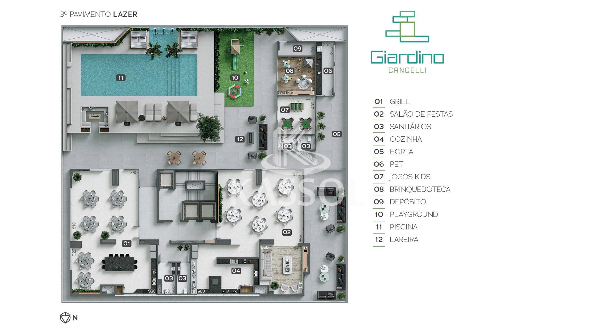 APARTAMENOT ALTO PADRO C/03 SUITES, ED GIARDINO, CANCELLI, CASCAVEL - PR