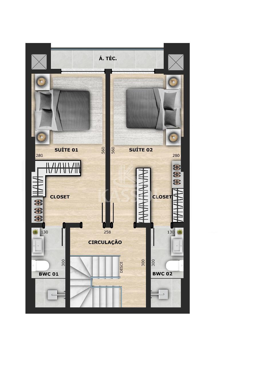 Edificio Presença - Aptos na planta 1 quarto e 1 vaga garagem ...