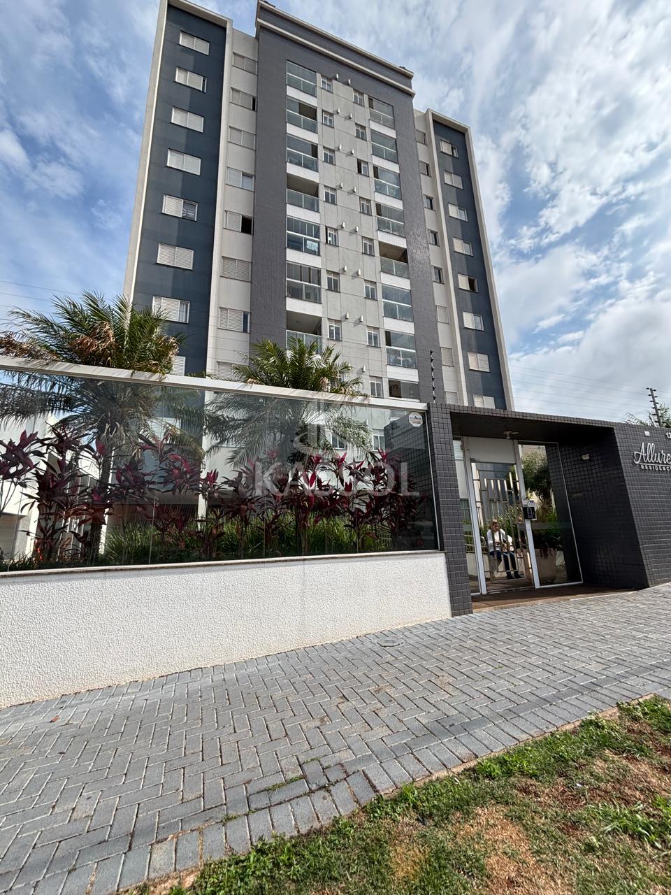 Residencial Allure mobiliado com 1 suite e 2 quartos, sacada c...