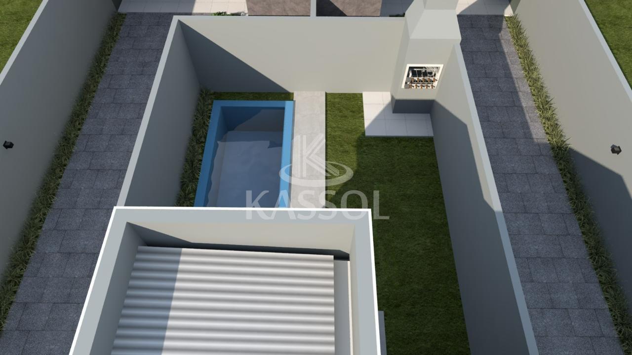 Casa em construção - Brasmadeira - 1 suite e 2 quartos - piscina