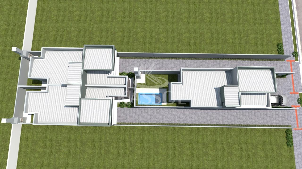 Casa em construo - Brasmadeira - 1 suite e 2 quartos - piscina