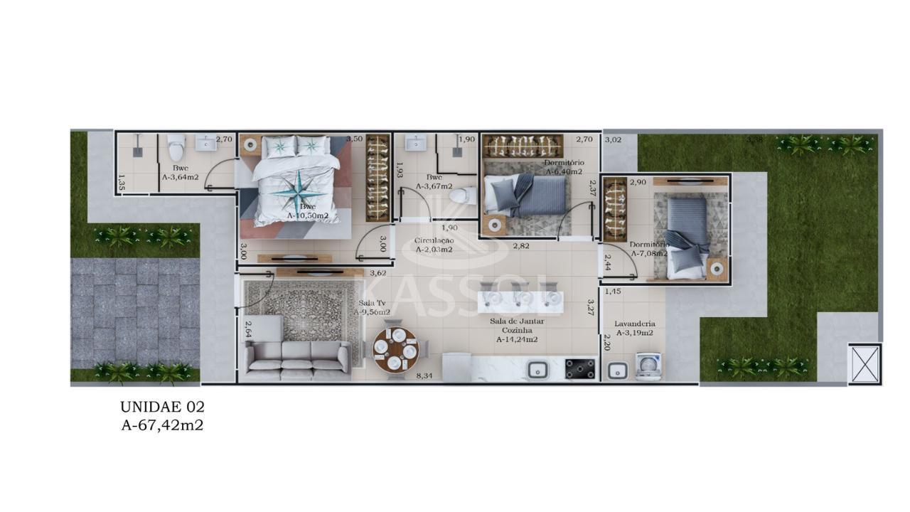 Casa no Brasmadeira com 3 quartos, sendo 1 sute, prxima a sede Campestre