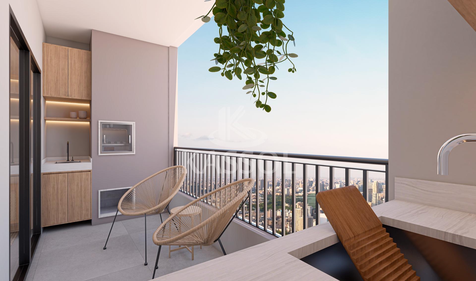 Apartamento no Alto Alegre, Cascavel -PR, com 1 sute e 1 quarto.