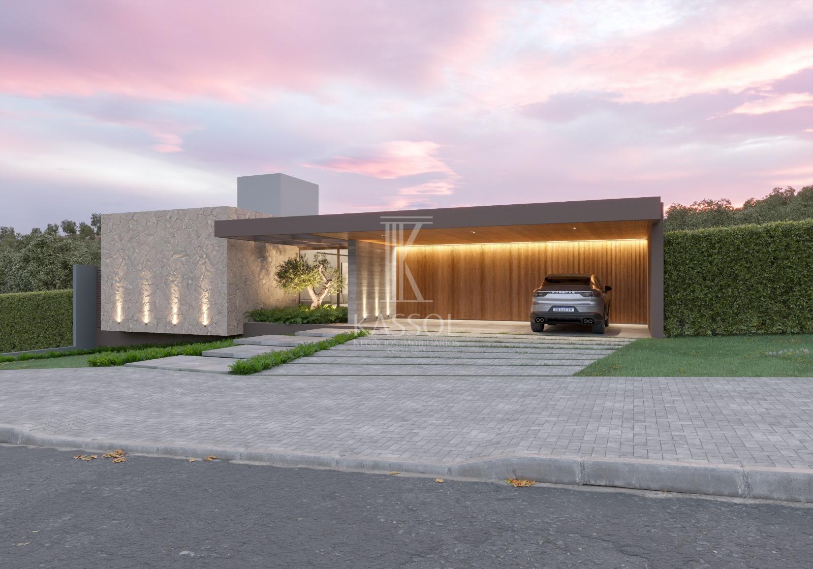 Casa térrea alto padrão em construção no Condominio Treviso