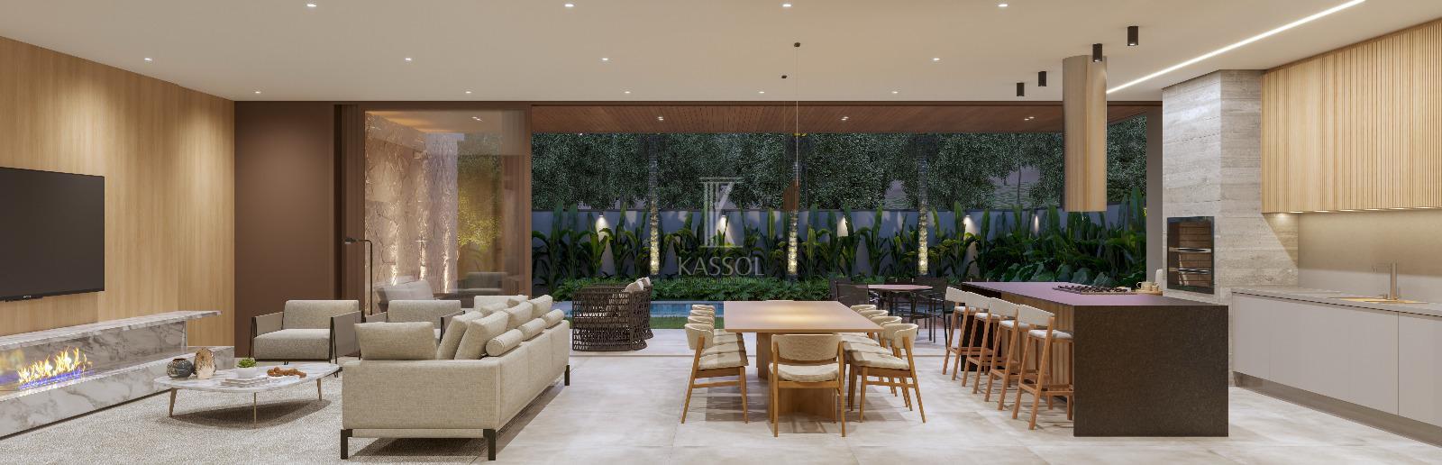 Casa trrea alto padro em construo no Condominio Treviso