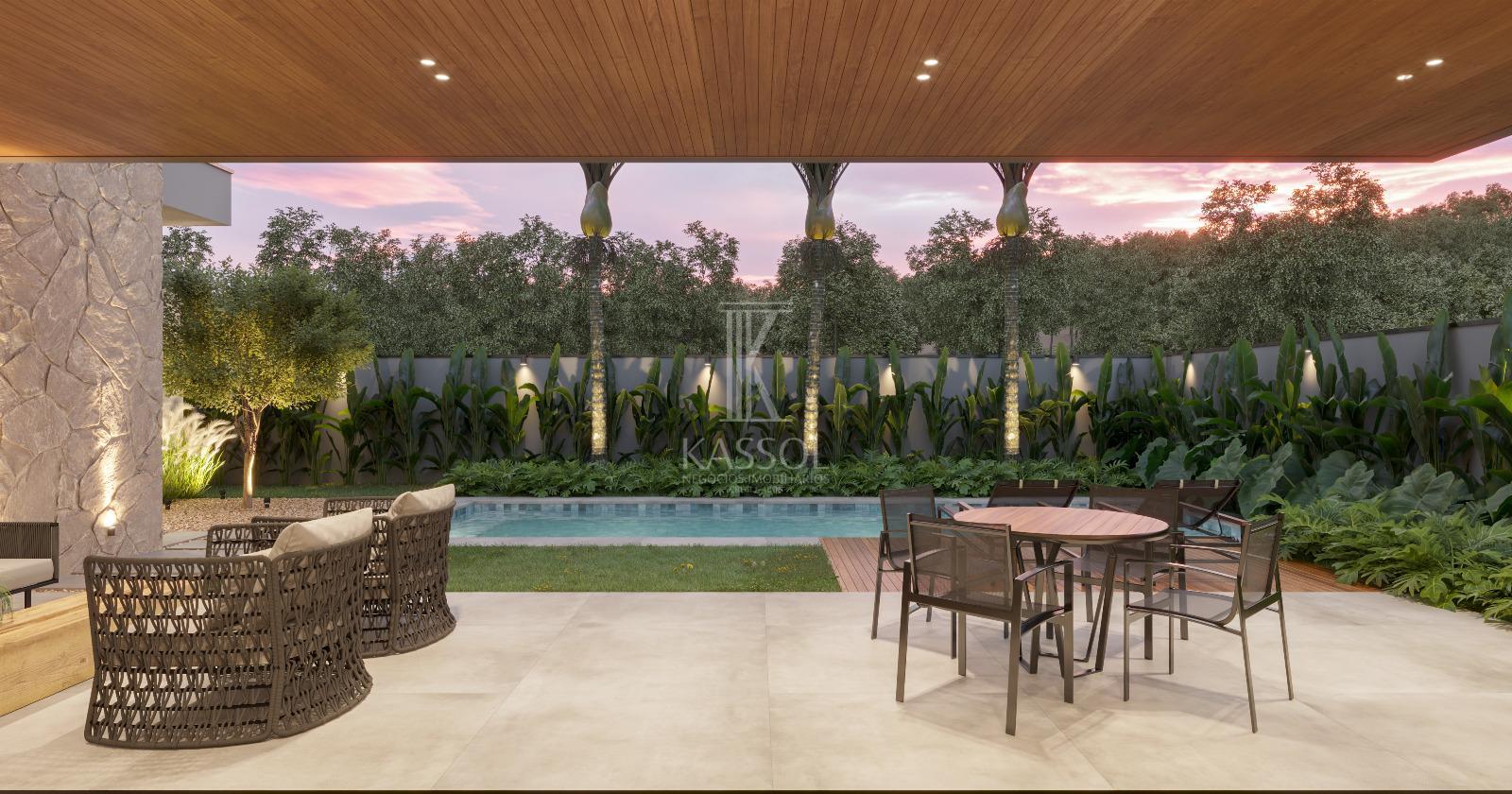 Casa trrea alto padro em construo no Condominio Treviso