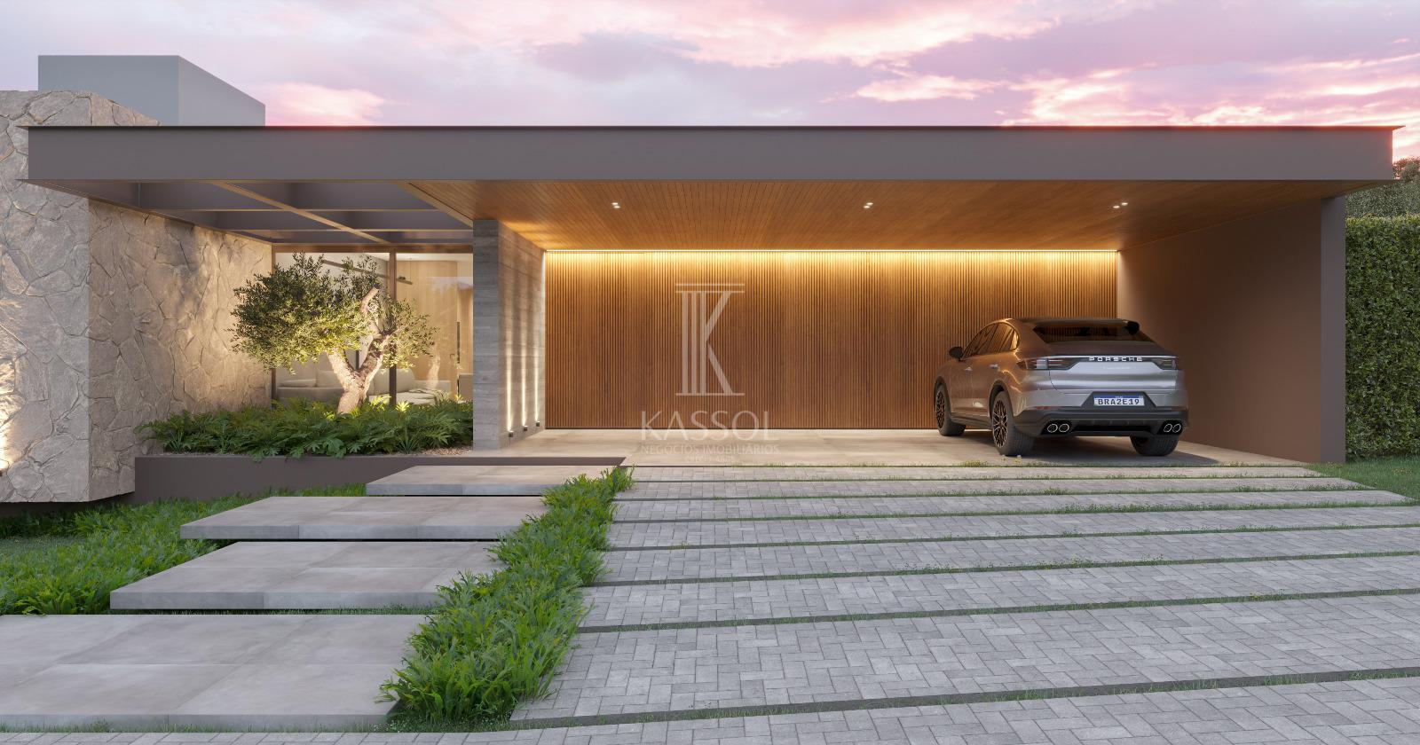 Casa trrea alto padro em construo no Condominio Treviso