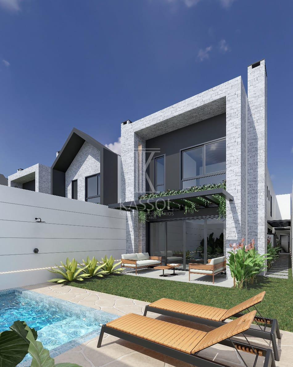 Sobrado de alto padrão no Country: 315m² de área construída 03 suítes e piscina;