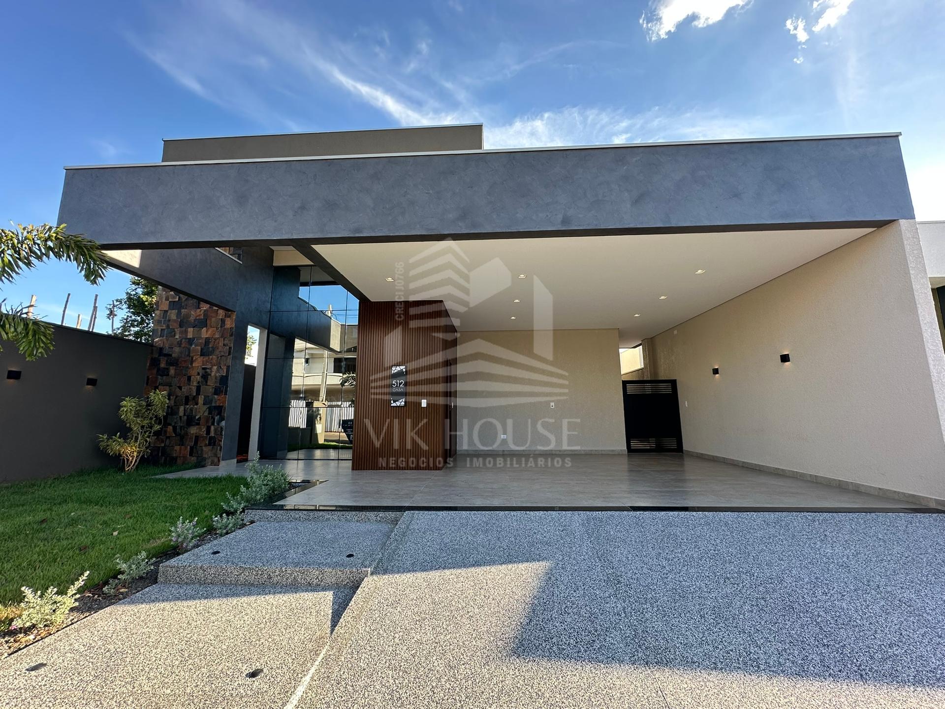 CASA NOVA SEMIMOBILIADA COM 3 SUÍTES A VENDA NO CONDOMINIO SAFIRA