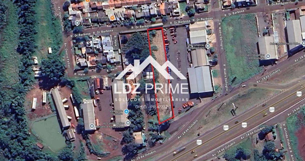 Terreno de 2.616m  à venda no loteamento Florença, Medianeira PR