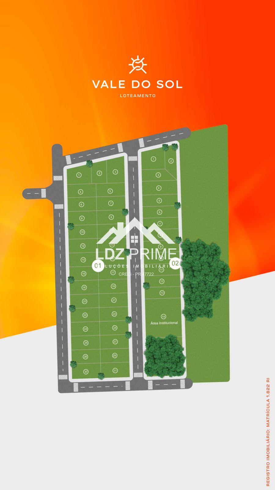 Lotes  de 250m  a 366m  à venda, Loteamento Vale do sol, Media...