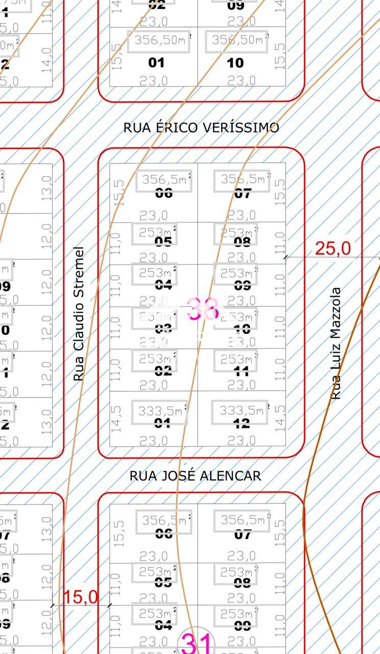 Terreno de 253m   23x11 , localizado no, Loteamento Recanto do...