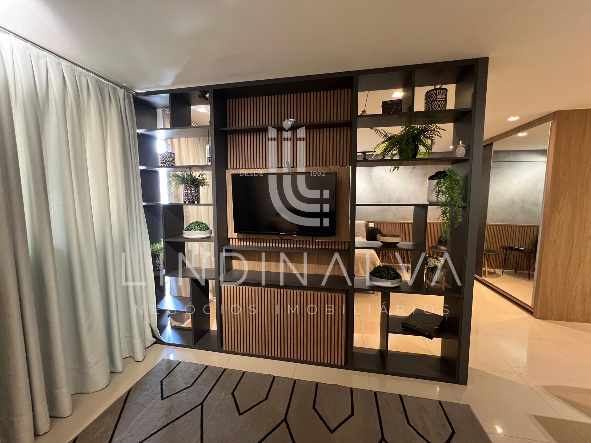 Apartamento mobiliado e equipado no Riverside com suíte e saca...