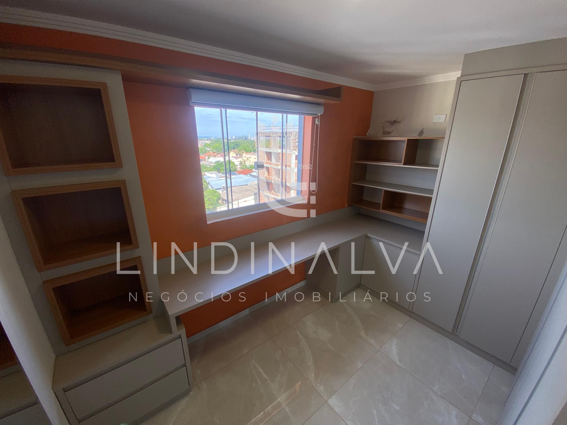 Apartamento mobiliado para locação com suíte e varanda no Jardim Lancaster