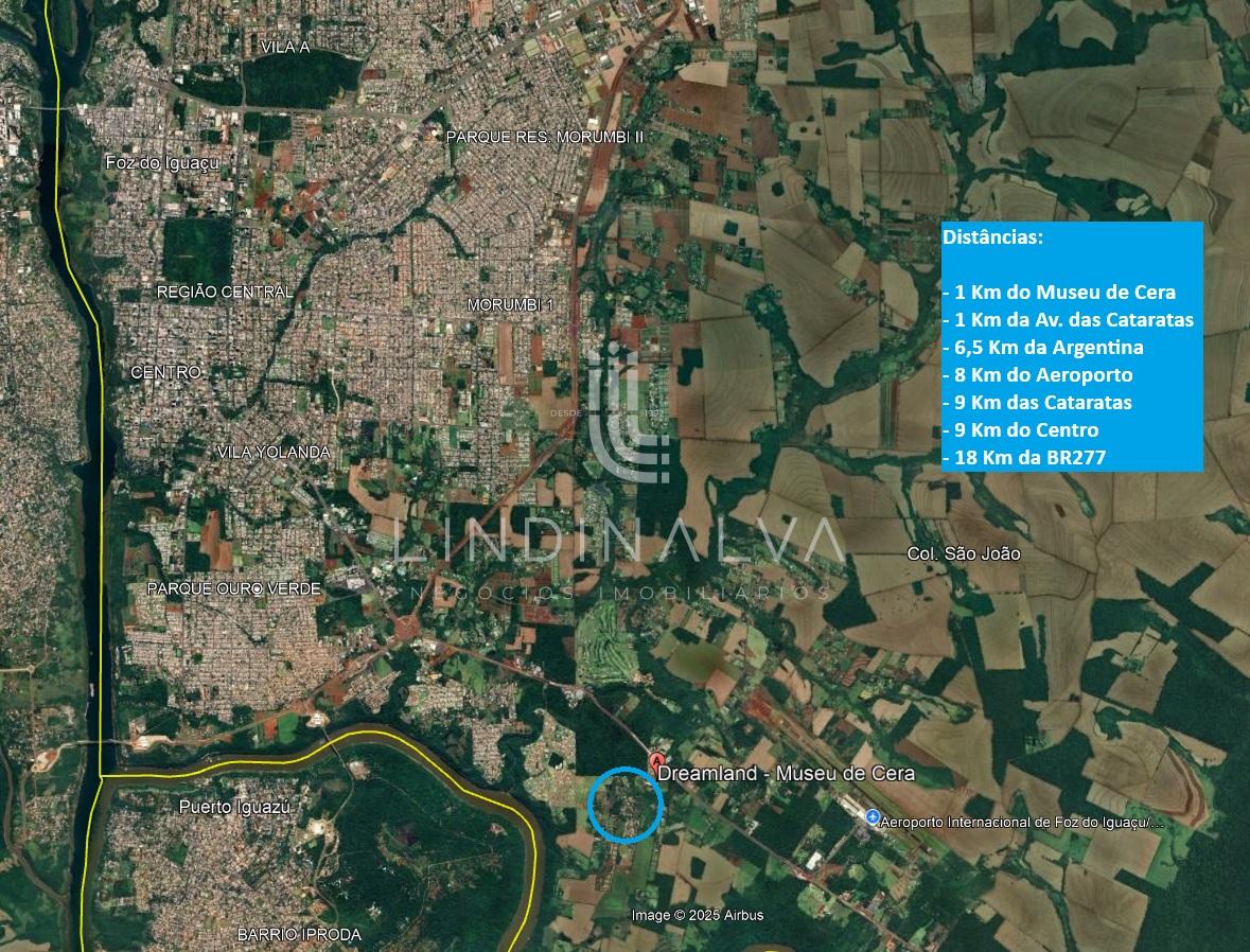 Área urbana com 46.304 m2 no corredor turístico de Foz do Igua...