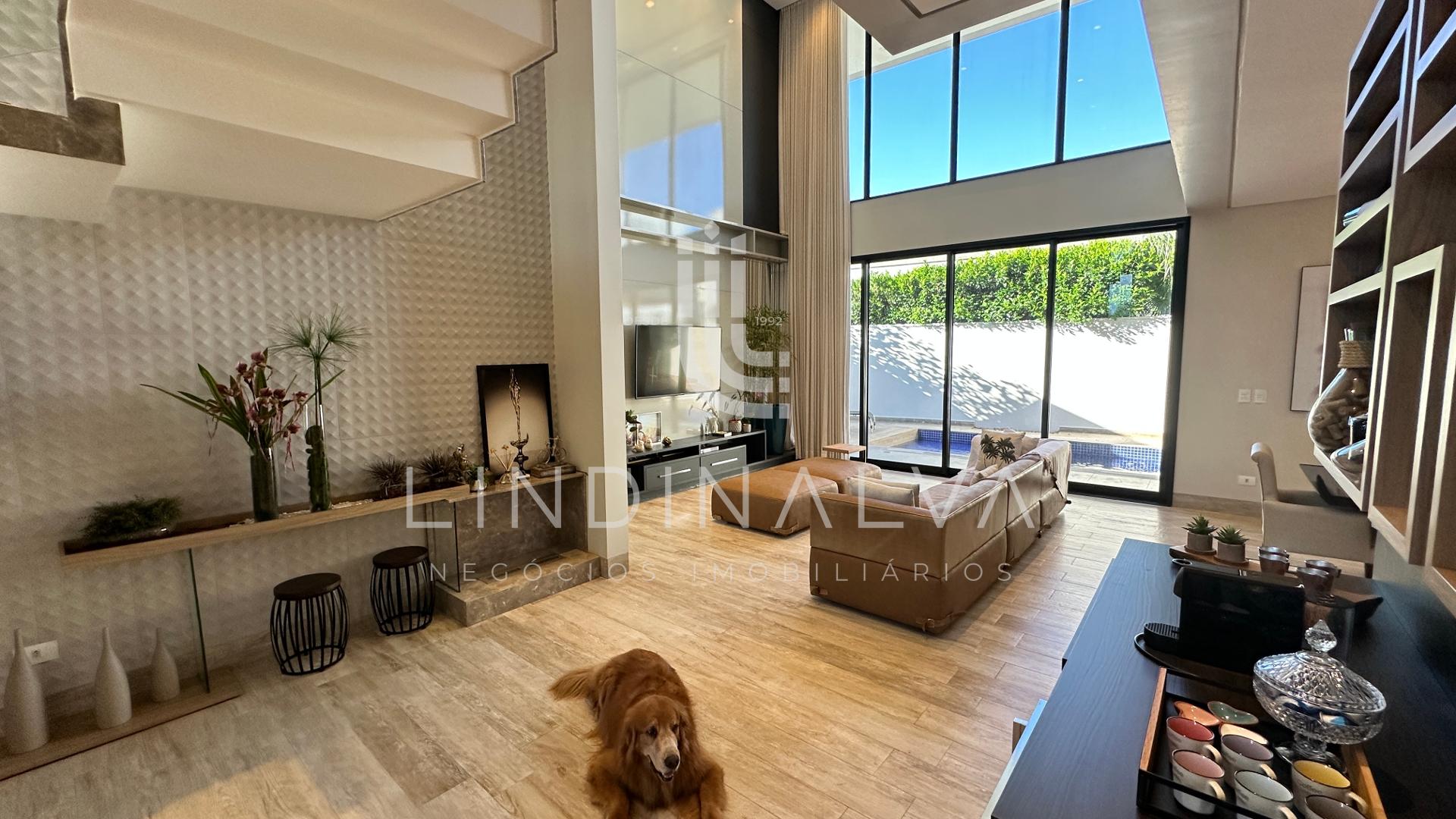 Sobrado de alto padrão no Terras Alpha I, com 3 suítes, quarto...