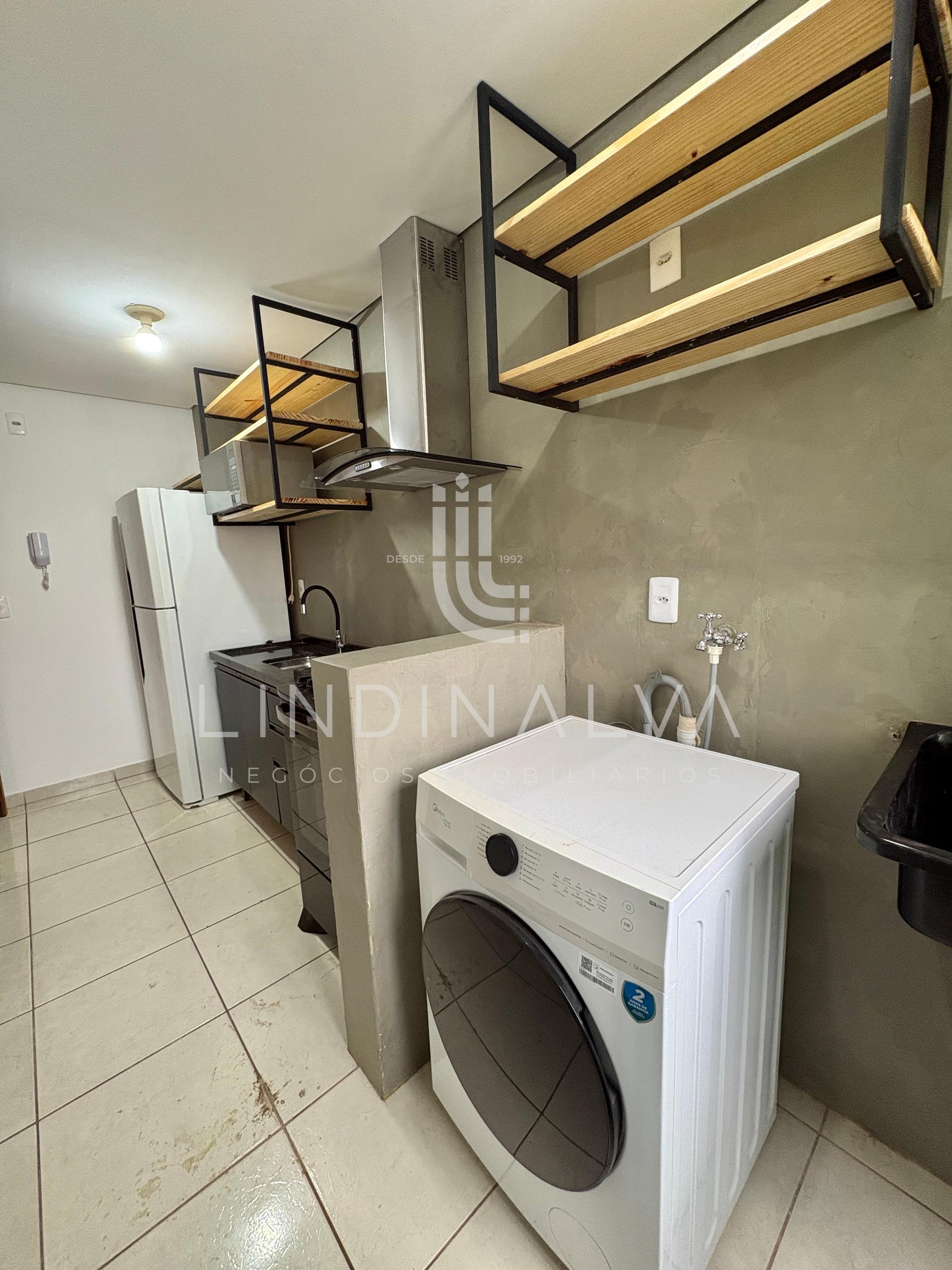 Apartamento mobiliado com sacada e churrasqueira no Residencial Angatu