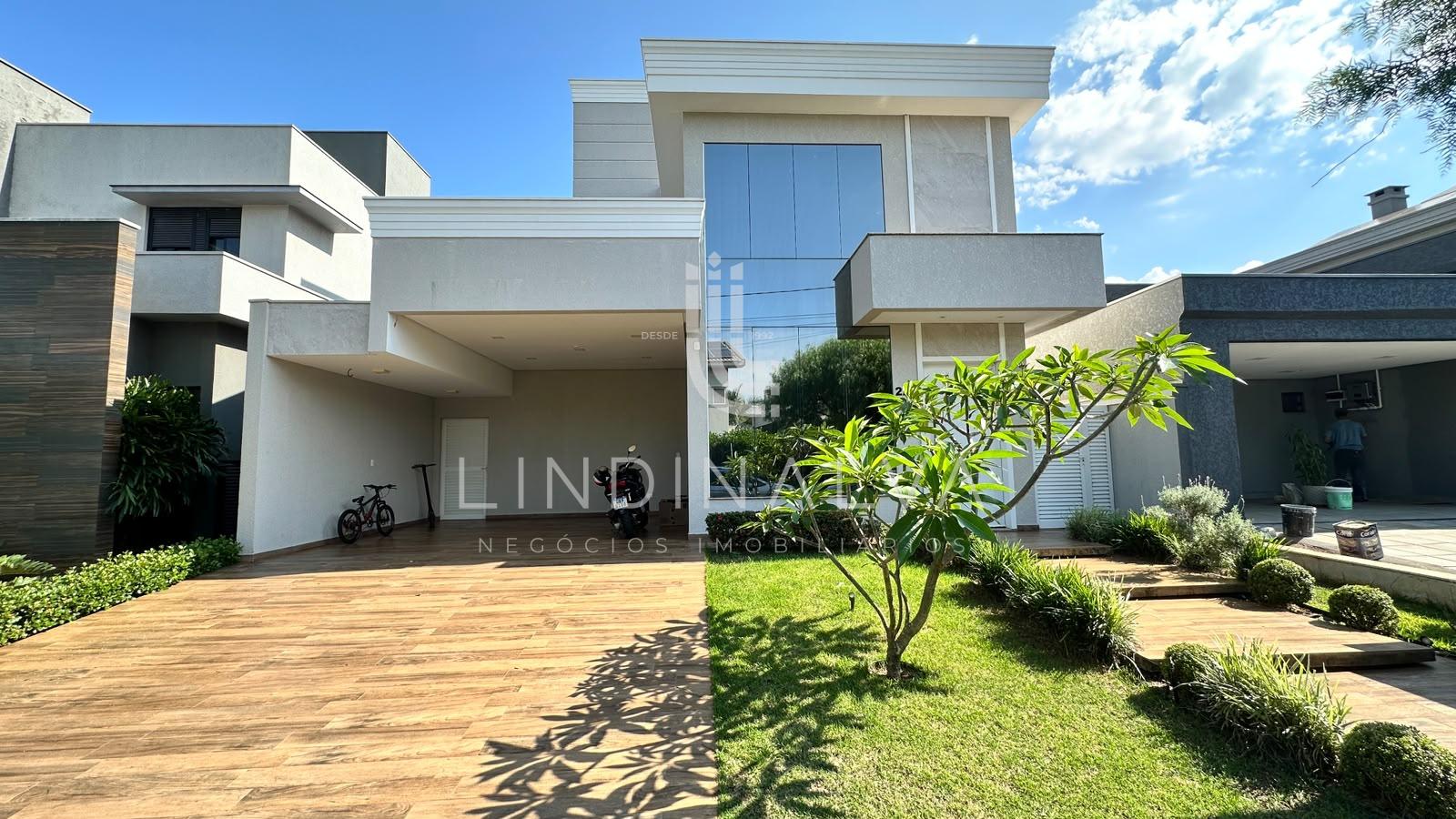 Sobrado semimobiliado 5 dorm. sendo 2 suítes, com piscina no Cond. Terras Alpha I