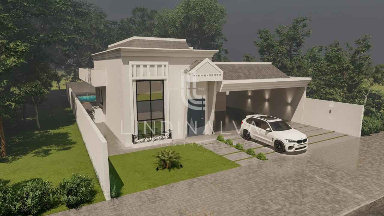 Casa térrea com piscina I 2 suítes  quarto à venda no Condomínio Iguaçu