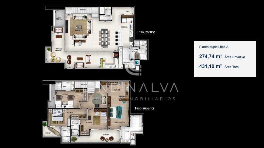 Apartamento Duplex de altíssimo padrão  - Edificio Dolce Vita ...