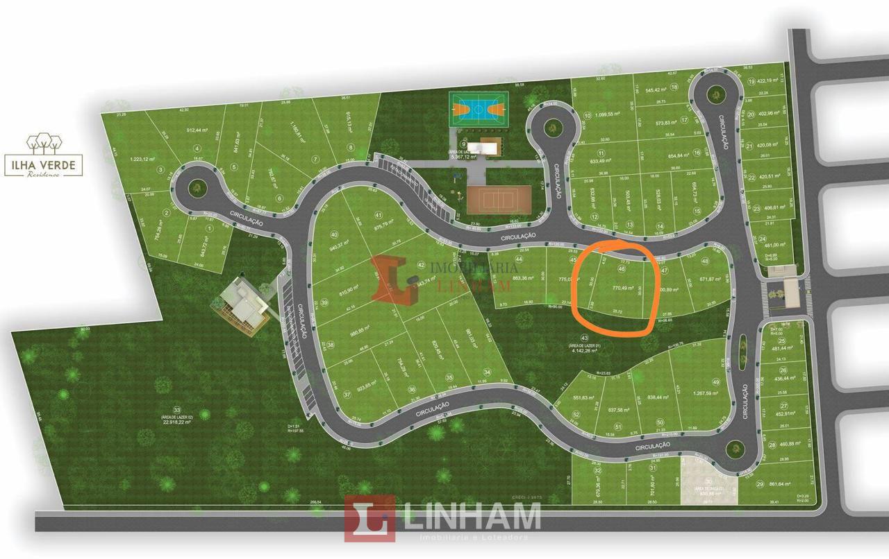 TERRENO À VENDA NO CONDOMÍNIO ILHA VERDE RESIDENCE COM 770 M2