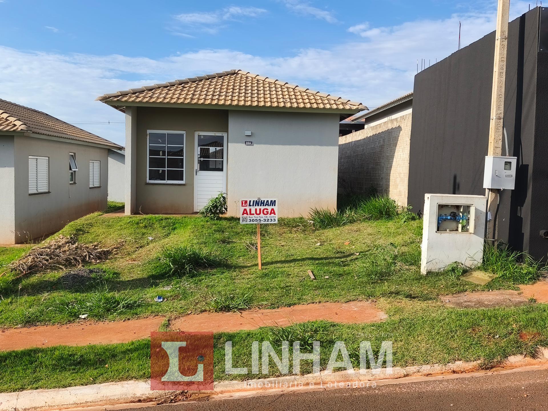 CASA PARA LOCAÇÃO NO RESIDENCIAL BEM VIVER EM ARAPONGAS-PR
