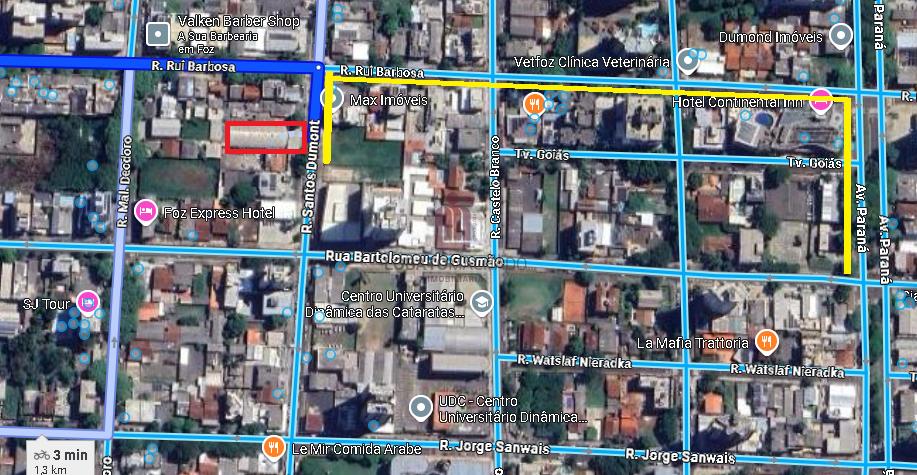 IMÓVEL COMERCIAL - RUA SANTOS DUMONT  - CENTRO