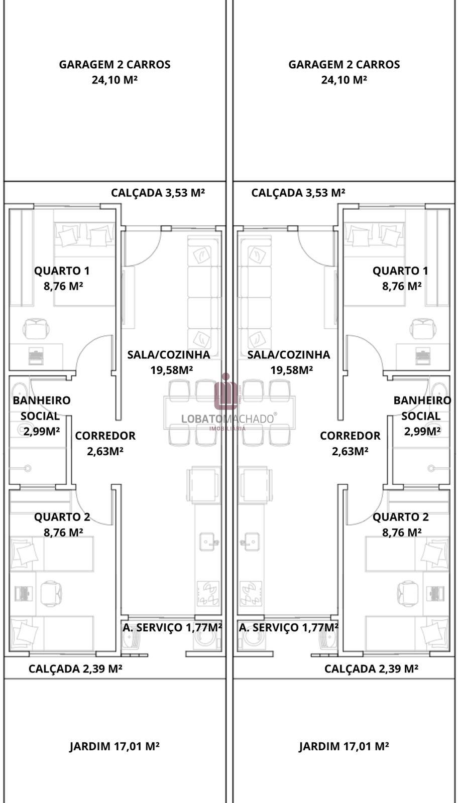 DUAS CASAS NA REGIÃO DO PORTO MEIRA - VILA MARIA